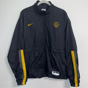 Nike Black Golden State Warriors City Edition Track Jacket Windbreaker Rose